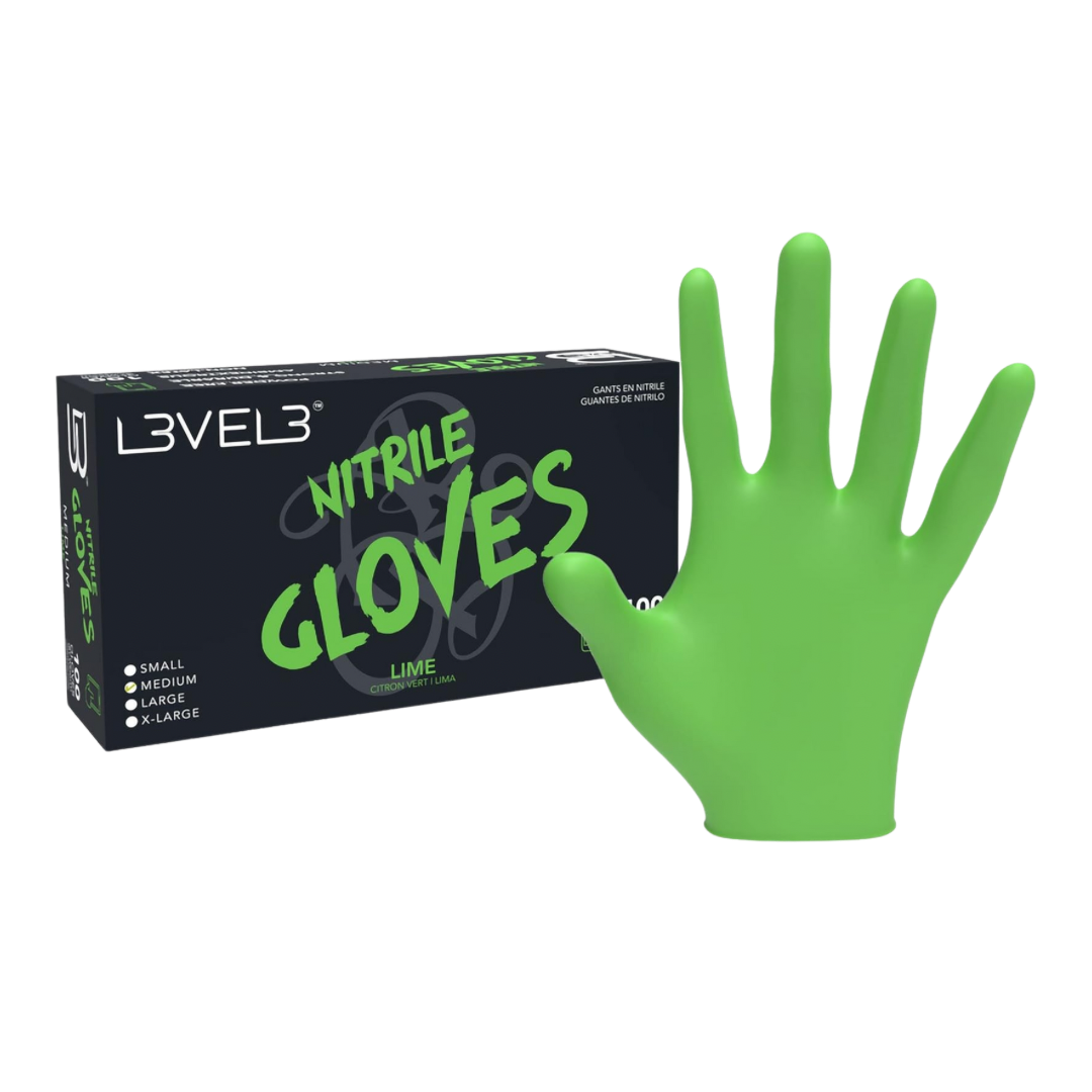 L3VEL 3 Nitrile Gloves - Green