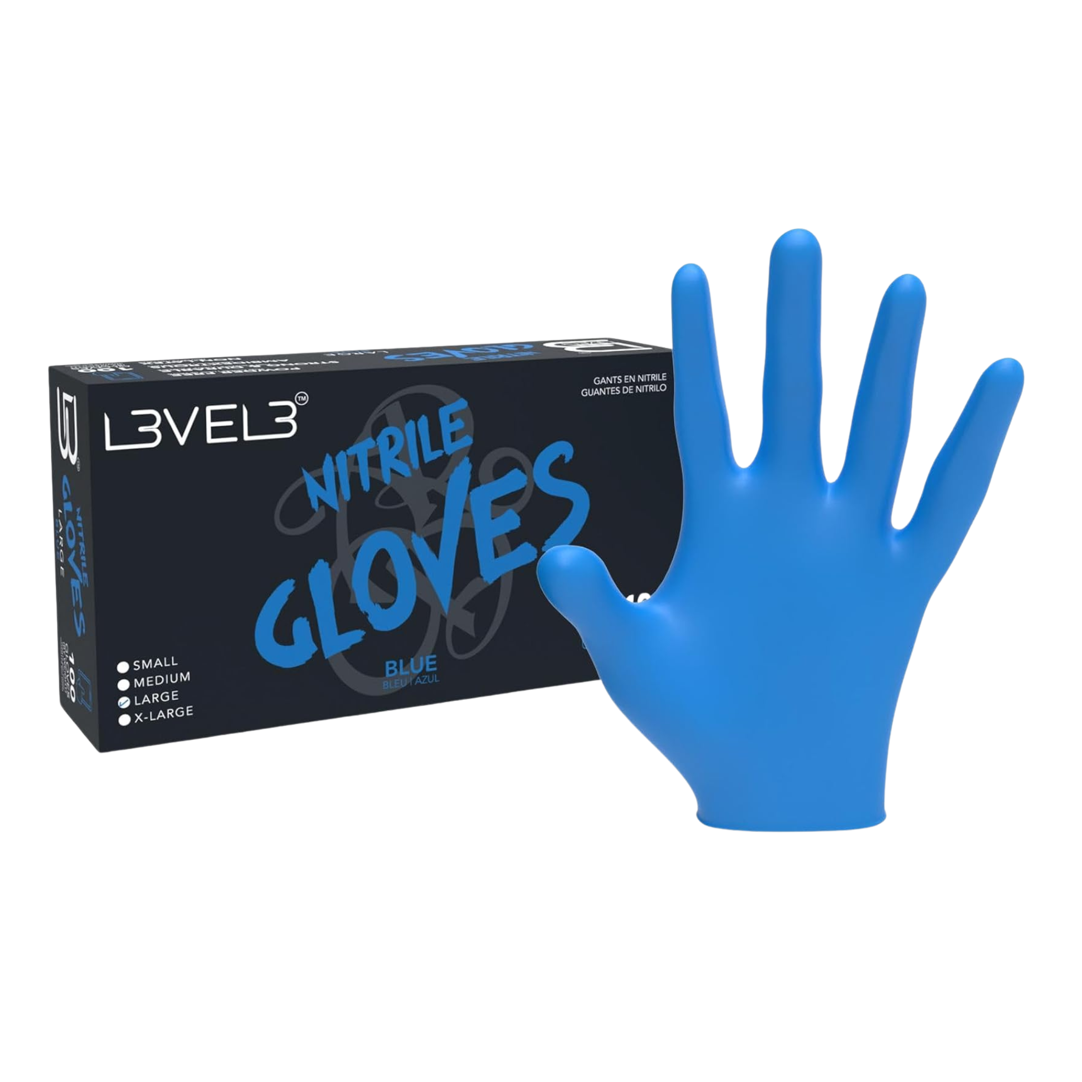 L3VEL 3 Nitrile Gloves - Blue