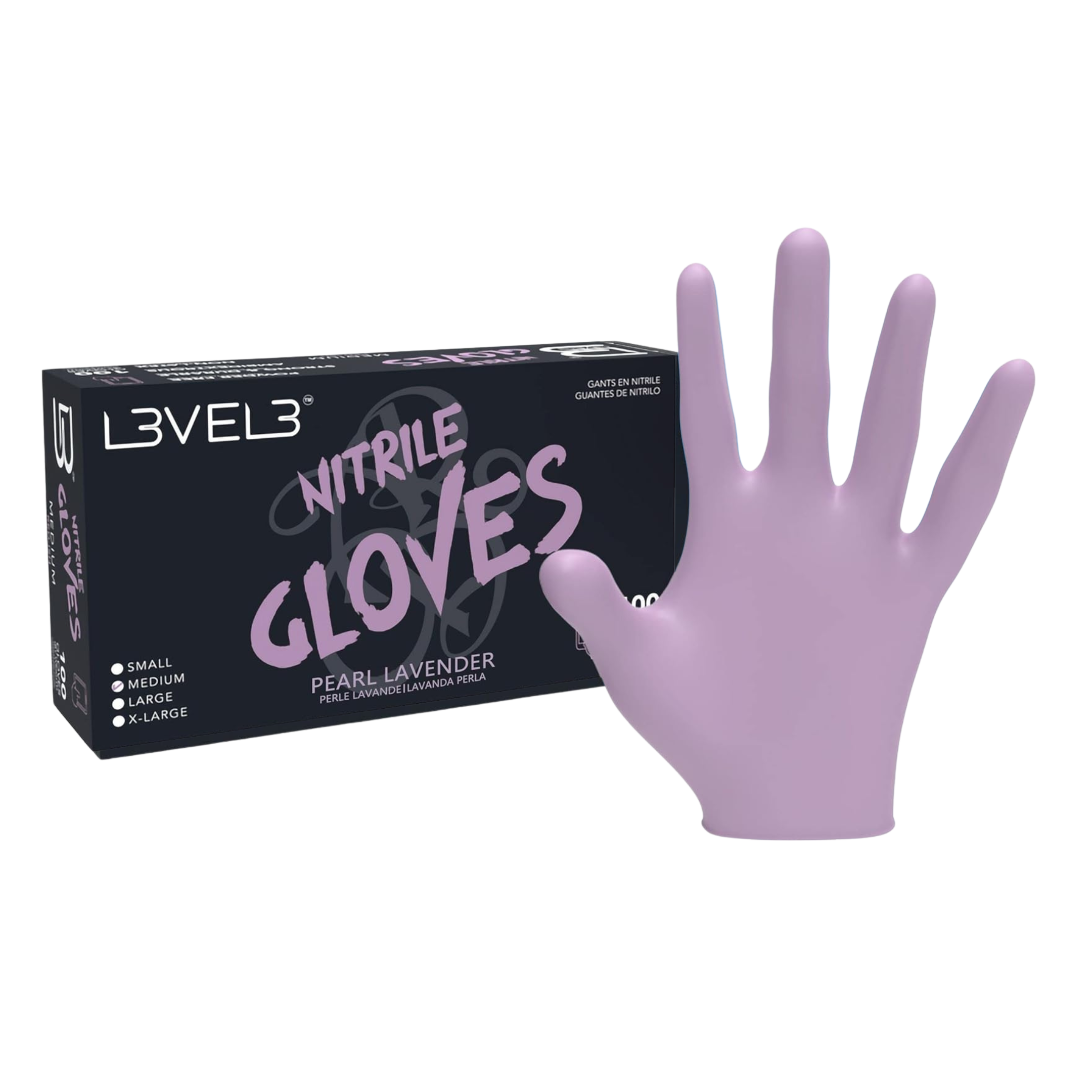 L3VEL 3 Nitrile Gloves - Purple